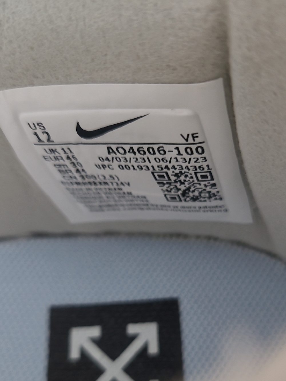 Off-White / Nike The Ten Nike Force 1 Low Mens 11 - Picture 4 of 12